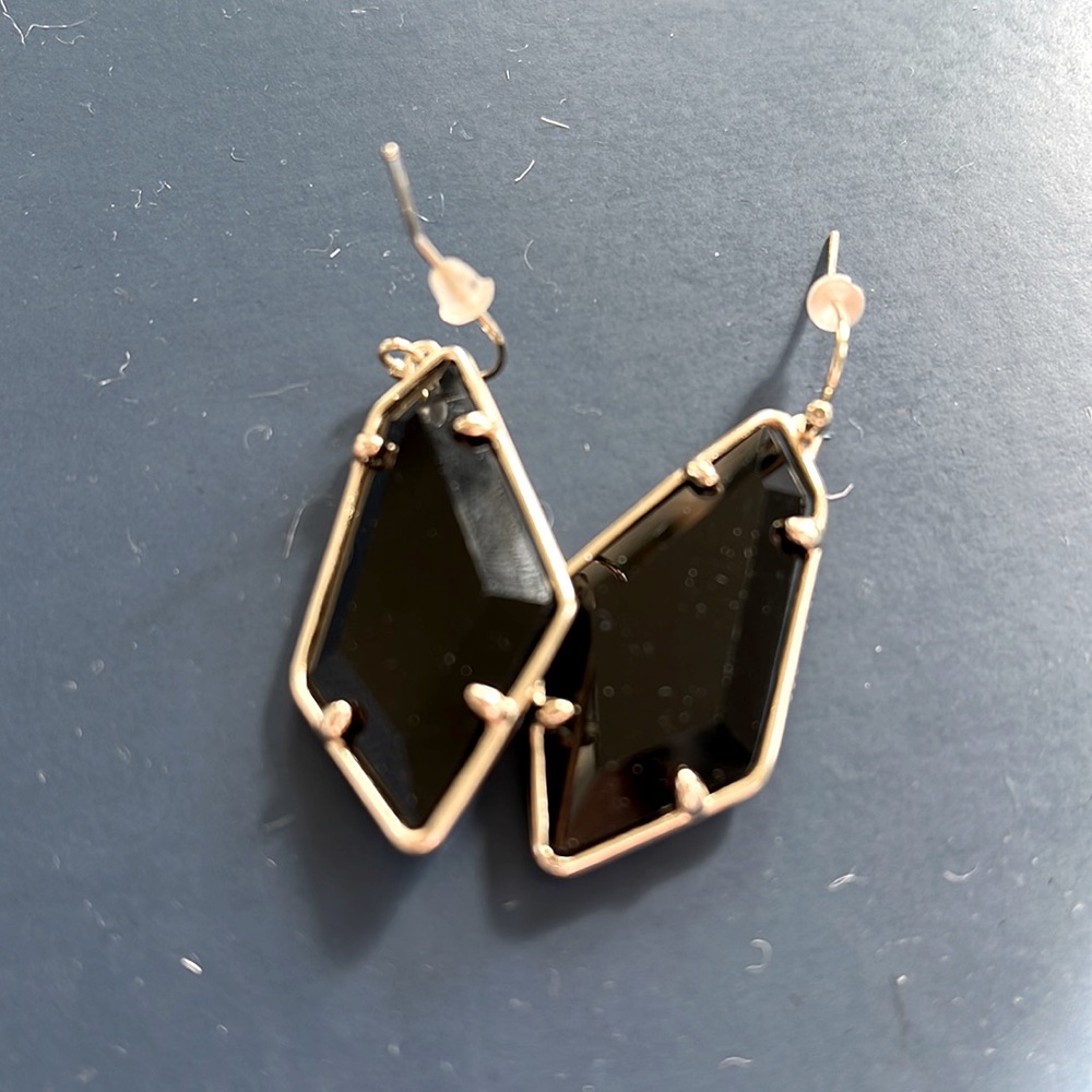 Kendra Scott Black and Gold drops